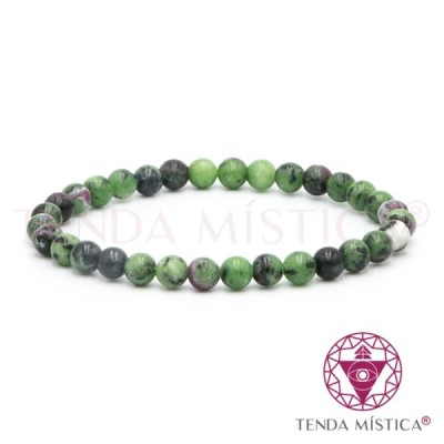 PULSEIRA ZOISITE RUBI 6MM