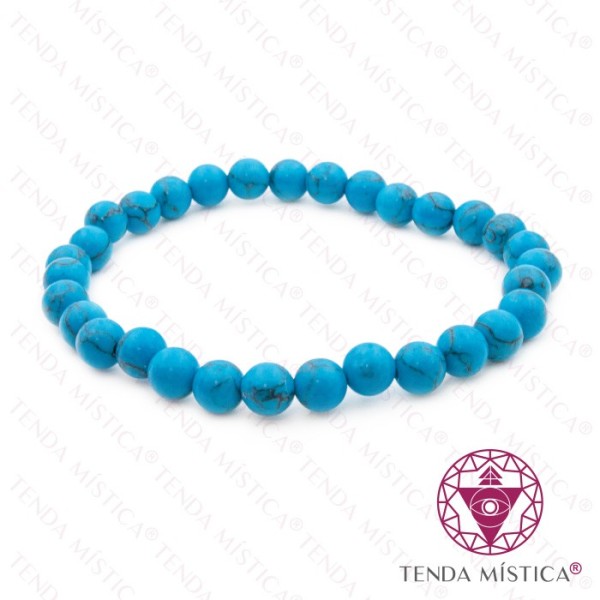 Pulseira Howlite Turquesa 6mm