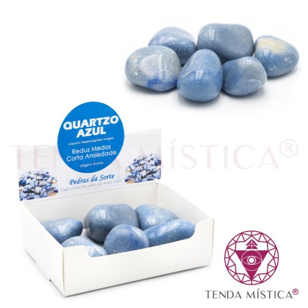 Caixa 250gr Quartzo Azul Grande