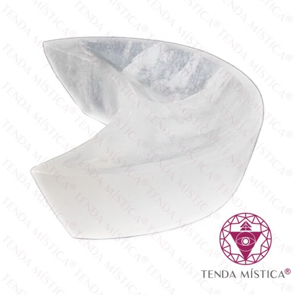 Selenite taça Lua 12cm