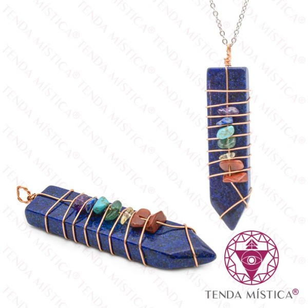 Pendente Espada - Chakras Lapís Lazuli