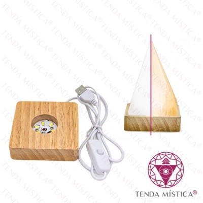 BASE QUADRADA LED 10X10X2CM TRI