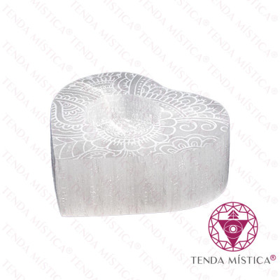 SELENITE PORTA VELAS GRAVADO