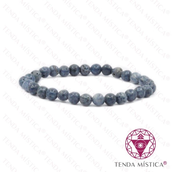 Pulseira Coral Azul 6mm