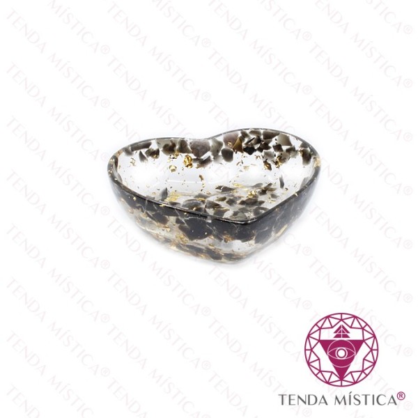 Orgonite Taça Coração Turmalina