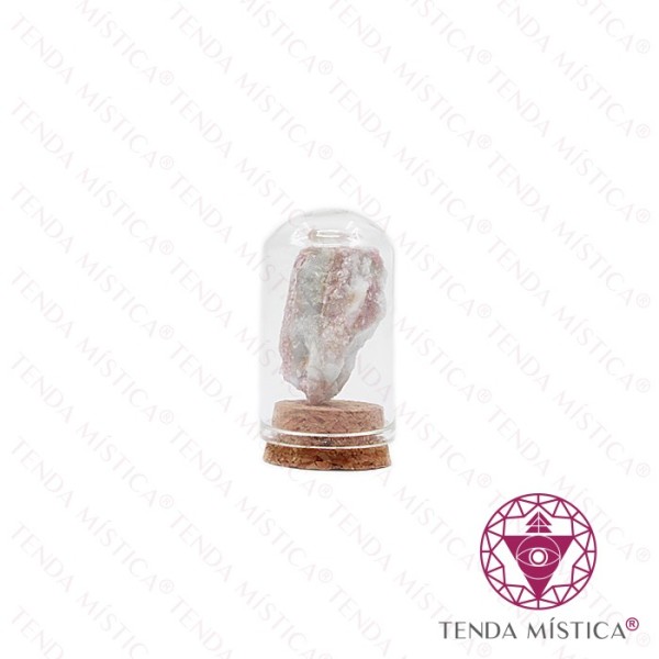Frasco de Vidro Turmalina Rosa